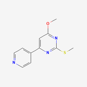 4-(Methyloxy)-2-(methylthio)-6-(4-pyridinyl)pyrimidine