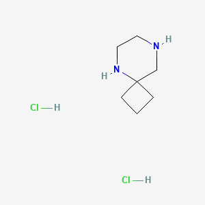 molecular formula C7H16Cl2N2 B1388863 5,8-Diazaspiro[3.5]nonane dihydrochloride CAS No. 1159824-37-9