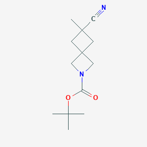 tert-Butyl 6-cyano-6-methyl-2-azaspiro[3.3]heptane-2-carboxylate