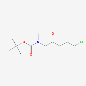 tert-butyl N-(5-chloro-2-oxopentyl)-N-methylcarbamate