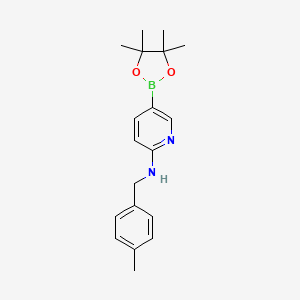 N-(4-Methylbenzyl)-5-(4,4,5,5-tetramethyl-1,3,2-dioxaborolan-2-yl)pyridin-2-amine