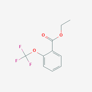 molecular formula C10H9F3O3 B1388871 2-Trifluoromethoxy-benzoic acid ethyl ester CAS No. 773134-80-8