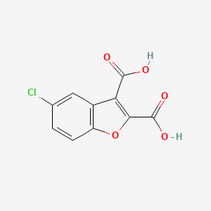 5-Chloro-1-benzofuran-2,3-dicarboxylic acid