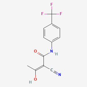 (E)-2-Cyano-3-hydroxy-N-(4-trifluoromethylphenyl)-2-butenamide