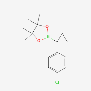 2-[1-(4-Chlorophenyl)cyclopropyl]-4,4,5,5-tetramethyl-1,3,2-dioxaborolane