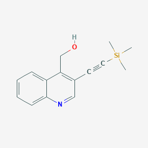 [3-(2-Trimethylsilylethynyl)quinolin-4-yl]methanol