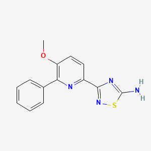 3-(5-Methoxy-6-phenylpyridin-2-yl)-1,2,4-thiadiazol-5-amine