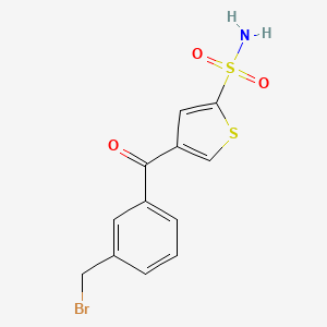 4-[3-(Bromomethyl)benzoyl]thiophene-2-sulfonamide