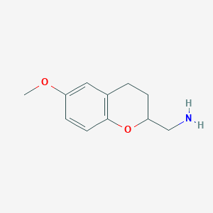 (6-methoxy-3,4-dihydro-2H-chromen-2-yl)methanamine