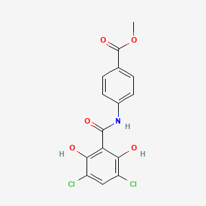 Methyl 4-[(3,5-dichloro-2,6-dihydroxybenzoyl)amino]benzoate