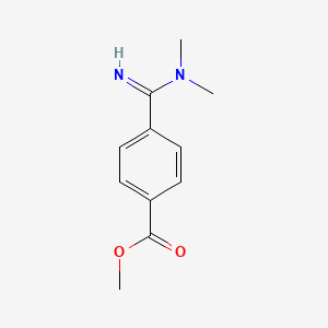 methyl-4(N,N-dimethylcarbamimidoyl)benzoate