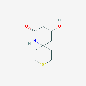 4-Hydroxy-9-thia-1-azaspiro[5.5]undecan-2-one