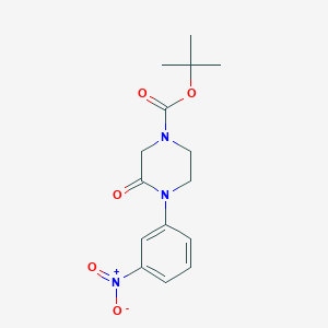 Tert-butyl 4-(3-nitrophenyl)-3-oxopiperazine-1-carboxylate