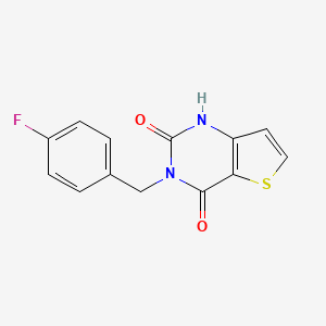molecular formula C13H9FN2O2S B1388895 3-(4-fluorobenzyl)thieno[3,2-d]pyrimidine-2,4(1H,3H)-dione CAS No. 1232807-82-7