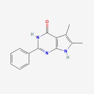 5,6-Dimethyl-2-phenyl-3,7-dihydropyrrolo[2,3-d]pyrimidin-4-one