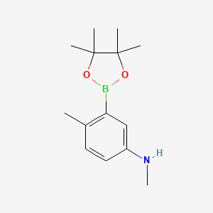 N,4-dimethyl-3-(4,4,5,5-tetramethyl-1,3,2-dioxaborolan-2-yl)benzenamine