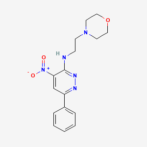 N-(2-morpholin-4-ylethyl)-4-nitro-6-phenylpyridazin-3-amine