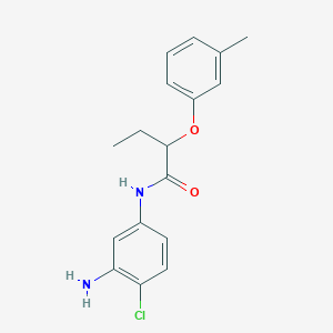 N-(3-Amino-4-chlorophenyl)-2-(3-methylphenoxy)-butanamide