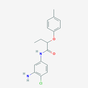 molecular formula C17H19ClN2O2 B1388924 N-(3-Amino-4-chlorophenyl)-2-(4-methylphenoxy)-butanamide CAS No. 1020054-92-5