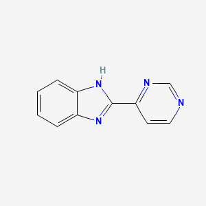 molecular formula C11H8N4 B13889258 Benzimidazole, 2-(4-pyrimidinyl)- 