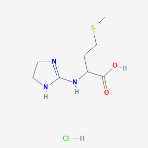 2-(4,5-Dihydro-1H-imidazol-2-ylamino)-4-methylsulfanyl-butyric acid hydrochloride