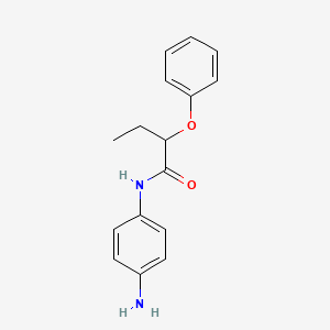molecular formula C16H18N2O2 B1388933 N-(4-Aminophenyl)-2-phenoxybutanamide CAS No. 1020055-70-2
