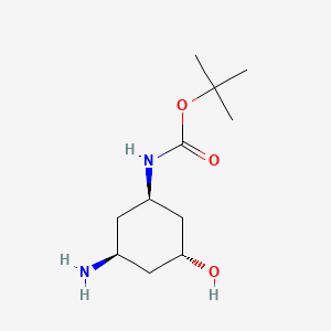 tert-butyl N-[(1R,3S,5R)-3-amino-5-hydroxy-cyclohexyl]carbamate