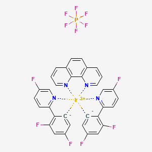 2-(2,4-difluorobenzene-6-id-1-yl)-5-fluoropyridine;iridium(3+);1,10-phenanthroline;hexafluorophosphate