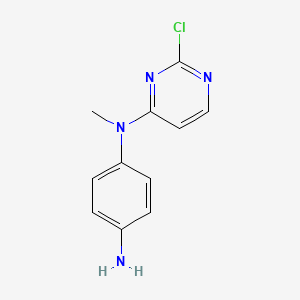 4-N-(2-chloropyrimidin-4-yl)-4-N-methylbenzene-1,4-diamine