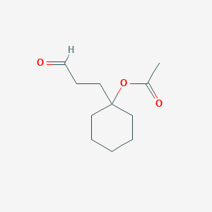 [1-(3-Oxopropyl)cyclohexyl] acetate