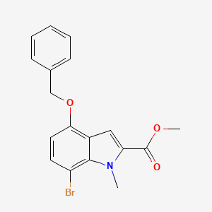 methyl 4-(benzyloxy)-7-bromo-1-methyl-1H-indole-2-carboxylate