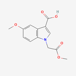 5-Methoxy-1-(2-methoxy-2-oxoethyl)indole-3-carboxylic acid