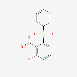 2-(Benzenesulfonyl)-6-methoxybenzaldehyde