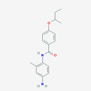 molecular formula C18H22N2O2 B1388948 N-(4-Amino-2-methylphenyl)-4-(sec-butoxy)benzamide CAS No. 1020055-17-7