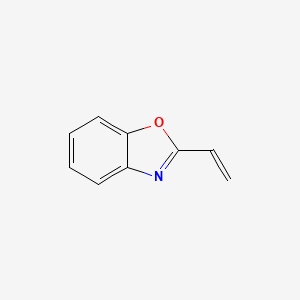 molecular formula C9H7NO B13889485 2-Ethenyl-1,3-benzoxazole CAS No. 63359-54-6