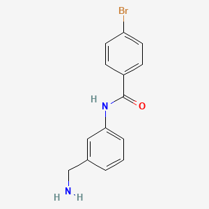 N-(3-(aminomethyl)phenyl)-4-bromobenzamide