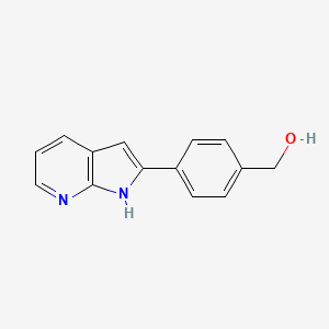 (4-(1H-pyrrolo[2,3-b]pyridin-2-yl)phenyl)methanol