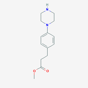 Methyl 3-(4-piperazin-1-ylphenyl)propanoate