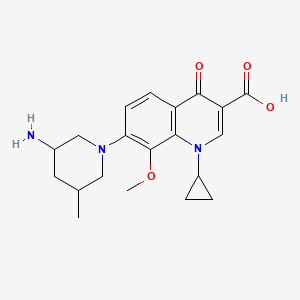 7-(3-Amino-5-methyl-1-piperidinyl)-1-cyclopropyl-1,4-dihydro-8-methoxy-4-oxo-3-quinolinecarboxylic acid