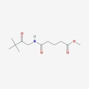 Methyl 5-[(3,3-dimethyl-2-oxobutyl)amino]-5-oxopentanoate