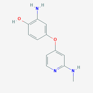 2-Amino-4-[2-(methylamino)pyridin-4-yl]oxyphenol