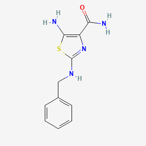 5-Amino-2-(benzylamino)-1,3-thiazole-4-carboxamide