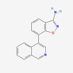 7-Isoquinolin-4-yl-1,2-benzoxazol-3-amine