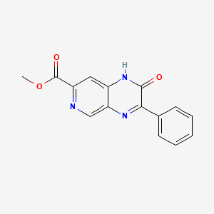 methyl 2-oxo-3-phenyl-1H-pyrido[3,4-b]pyrazine-7-carboxylate