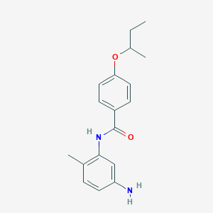 molecular formula C18H22N2O2 B1388980 N-(5-Amino-2-methylphenyl)-4-(sec-butoxy)benzamide CAS No. 1020054-94-7