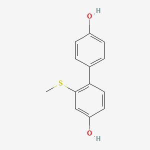 4-(4-Hydroxyphenyl)-3-methylsulfanyl-phenol