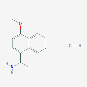 molecular formula C13H16ClNO B1388996 1-(4-Methoxy-naphthalen-1-yl)-ethylamine hydrochloride CAS No. 1071572-54-7