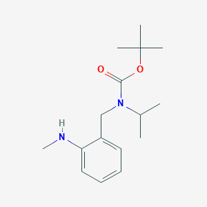 tert-butyl N-[[2-(methylamino)phenyl]methyl]-N-propan-2-ylcarbamate