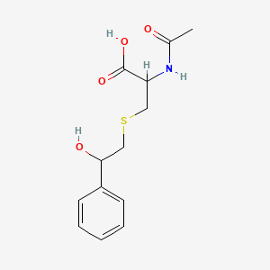 2-Acetamido-3-(2-hydroxy-2-phenylethyl)sulfanylpropanoic acid