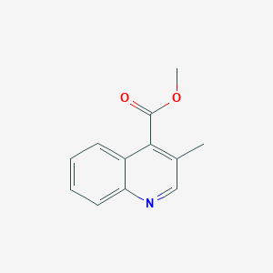 molecular formula C12H11NO2 B13889995 Methyl 3-methylquinoline-4-carboxylate 